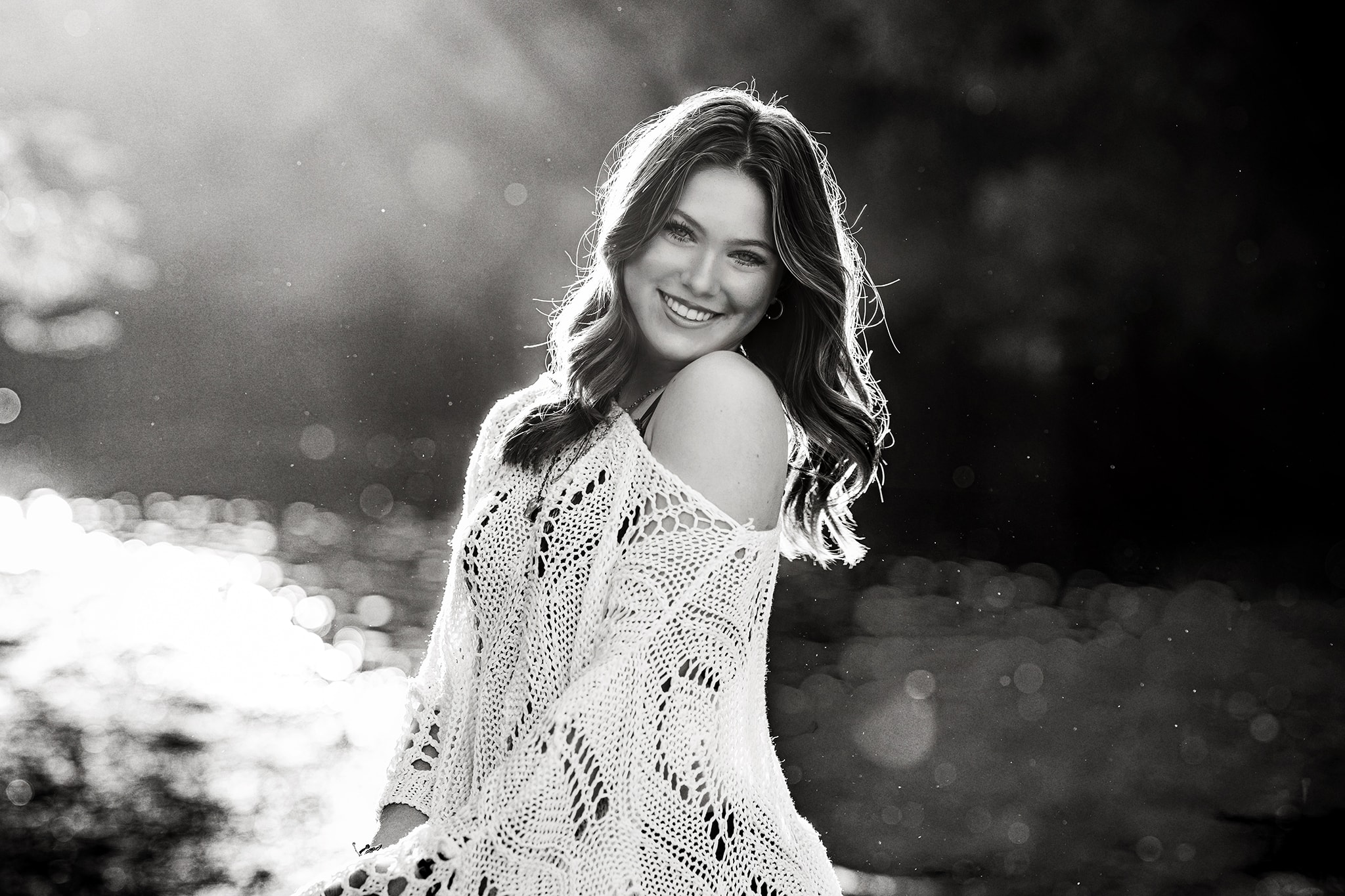 Senior portraits Treasure Valley — girl in knit sweater outdoor session