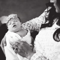 Newborn Photography in black and white by Chrissy Ray Photography in Eagle, Idaho.